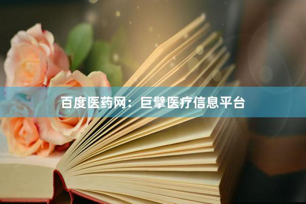 百度医药网:巨擘医疗信息平台